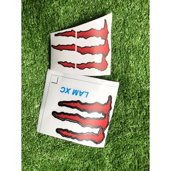 dán decal mèo cào monter mặt nạ chóa đèn r15 mt15 cbr150 tfz fz150 fz155 gsx ex winner sh nvx raider satria nouvo ab