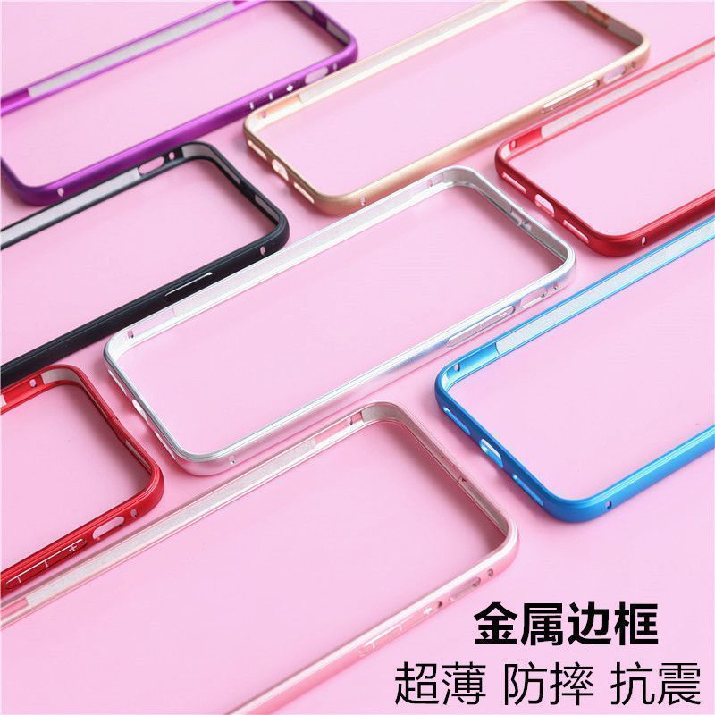 Ốp Điện Thoại Hợp Kim Nhôm Siêu Mỏng Khung Viền Kim Loại Chống Sốc Cho Iphone 12Promax 11Pro 8 13Pro