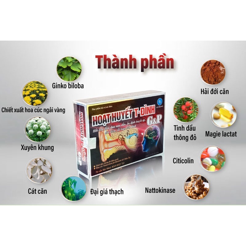 HOẠT HUYẾT T-ĐÌNH GP - DỨT ĐIỂM RỐI LOẠN TIỀN ĐÌNH