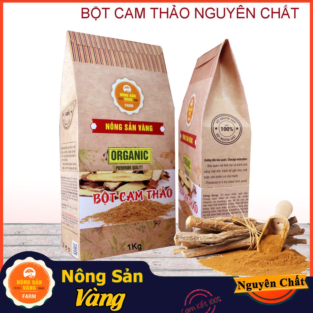 Bột Cam Thảo Nguyên Chất Cao Cấp 1kg - Nông Sản Vàng