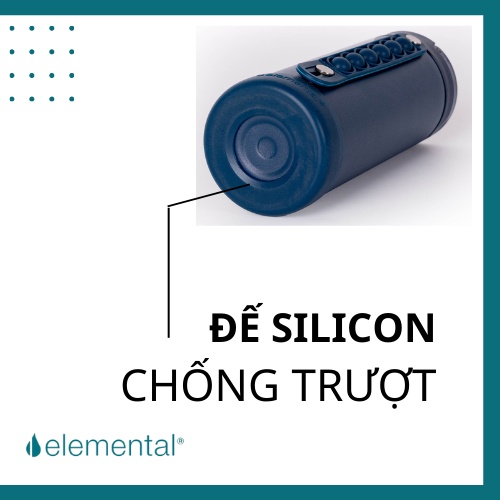 Bình giữ nhiệt elemental Pop màu xanh navy 414ml, inox 304, giữ nhiệt tốt, FDA Hoa Kì
