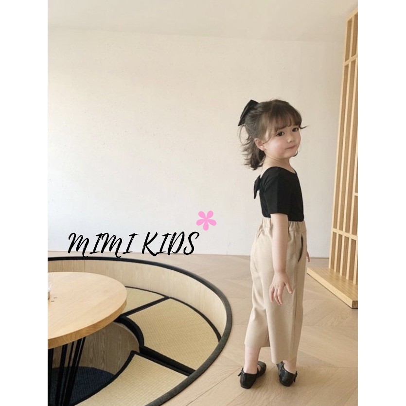 Áo thun nơ lưng Mimi Kids cho bé gái (1-4 tuổi)