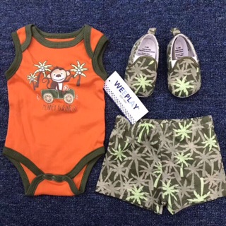 Set body+quần+giày cho bé trai/gái