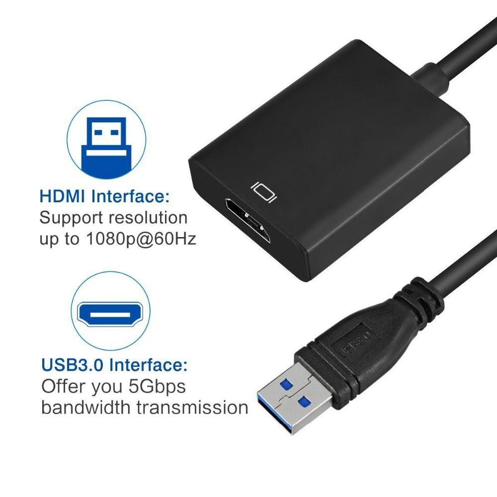 Cáp ChuyểN ĐổI Mở RộNg Hub Sang HDMI 1080P TAYLOR1, USB 3.0 Sang HDMI Chuyên DụNg