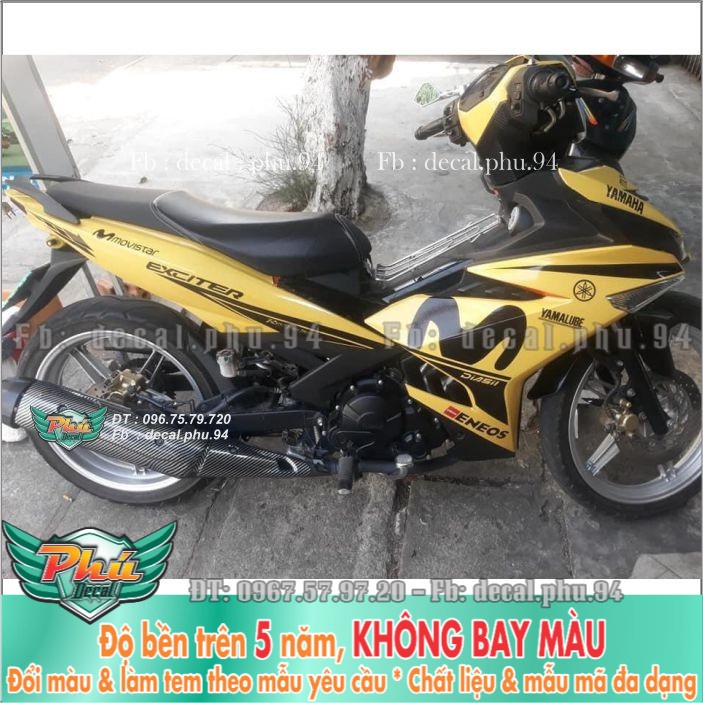 Tem rời Exciter 150 Movistar vàng đen (H) -1