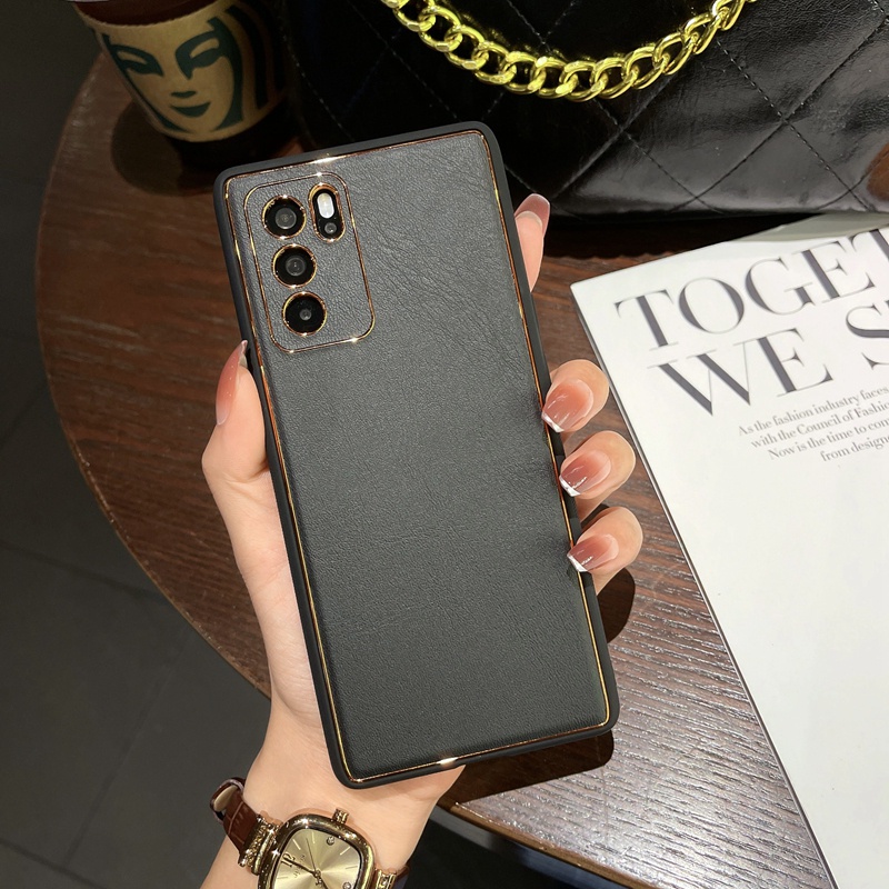 Ốp Điện Thoại Da Chống Sốc / Dấu Vân Tay Thời Trang Cho Samsung A32 A52 A72 NOTE10 20 PLUS ULTRA