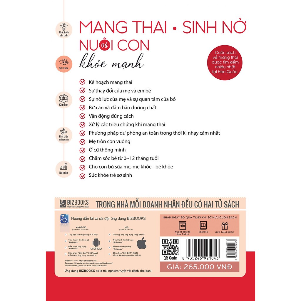 Sách Mang Thai Sinh Nở Nuôi Con Khỏe Mạnh Geon Oh Kim MCTG8425