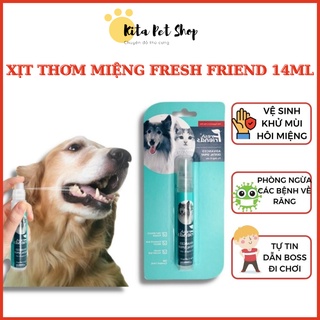 Xịt thơm miệng chó mèo fresh friend 14ml chính hãnh