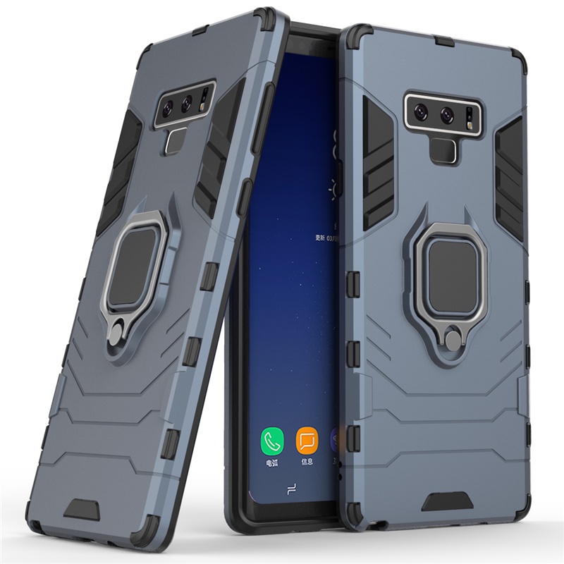Ốp Điện Thoại Kiểu Giáp Iron Man Kèm Giá Đỡ Nhẫn Từ Tính Cho Samsung Galaxy S8 S9 S10 Plus Note 9 10 Plus S10e S10 5G S10 Lite