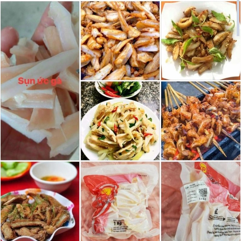 SỤN ỨC GÀ CP - 1kg. (giao hỏa tốc)