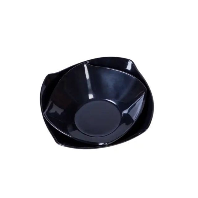 Bát đựng chè, tô chè vuông nhựa melamine kèm thìa đủ màu