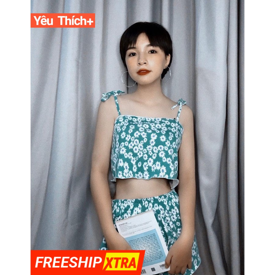 Đồ ngủ cotton 2 dây nữ siêu mát mẻ