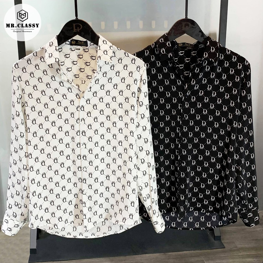 Áo sơ mi nam dài tay cao cấp dáng ôm Hàn Quốc vải lụa mềm mịn, thoáng mát | BigBuy360 - bigbuy360.vn