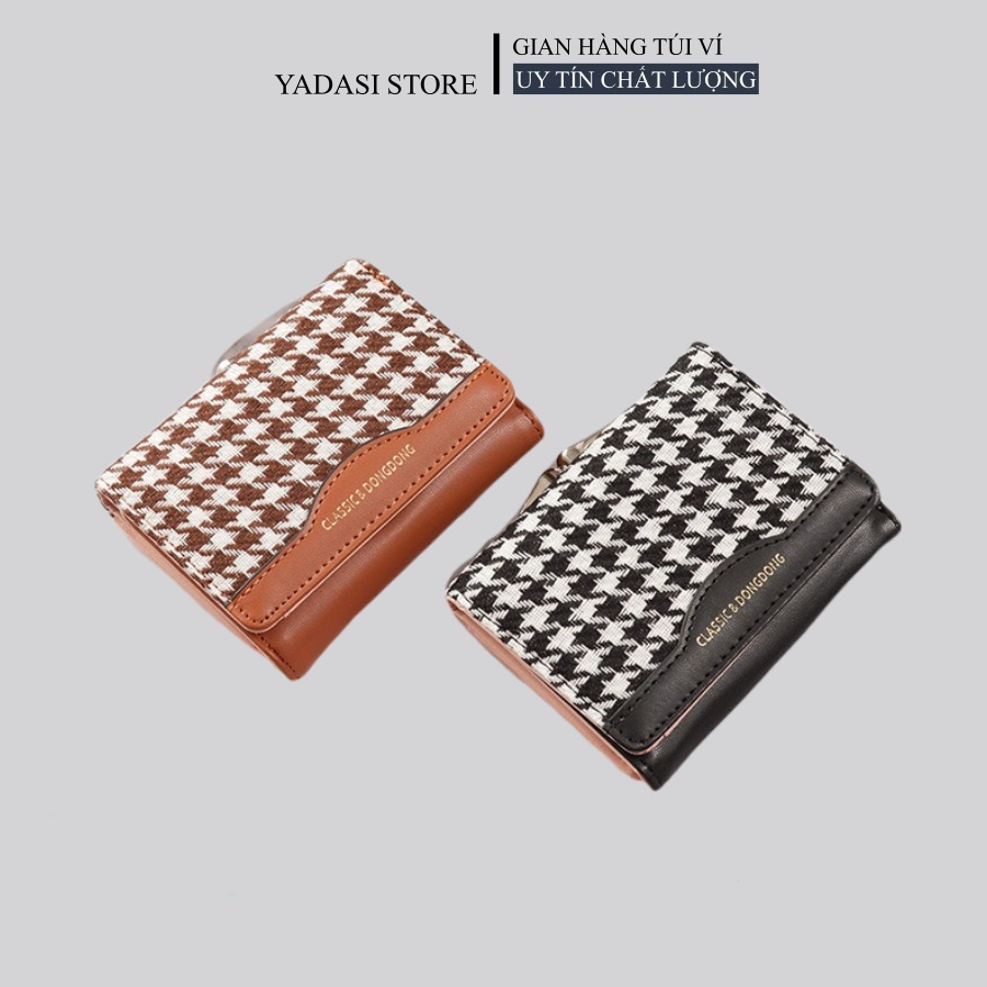 Ví nữ da mini cầm tay nhỏ gọn nhiều ngăn đựng thẻ , tiền để gọn trong túi xách YADASI STORE VN25