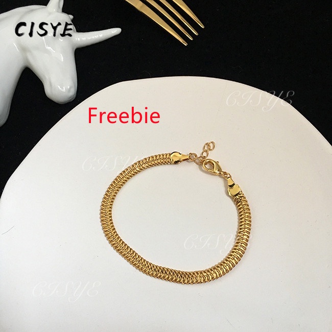 Vòng tay kim loại mặt chữ U đính đá 1 tặng 1 thời trang