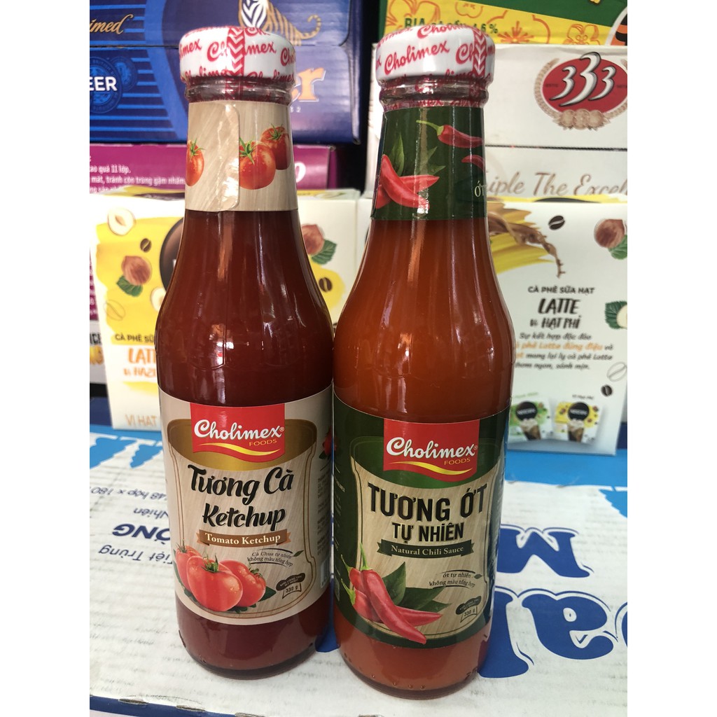 Tương ớt tự nhiên Ketchup Chai thủy tinh 330g