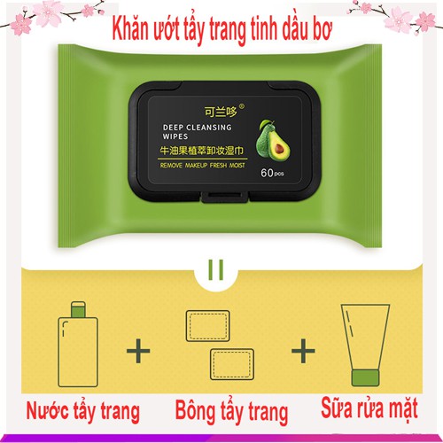 Khăn Ướt Tẩy Trang Tinh Dầu Bơ | BigBuy360 - bigbuy360.vn