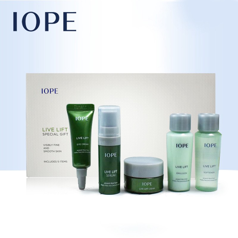 Set Dưỡng Chống Lão Hoá IOPE LIVE LIFT TRIAL 5 ITEMS 5.0