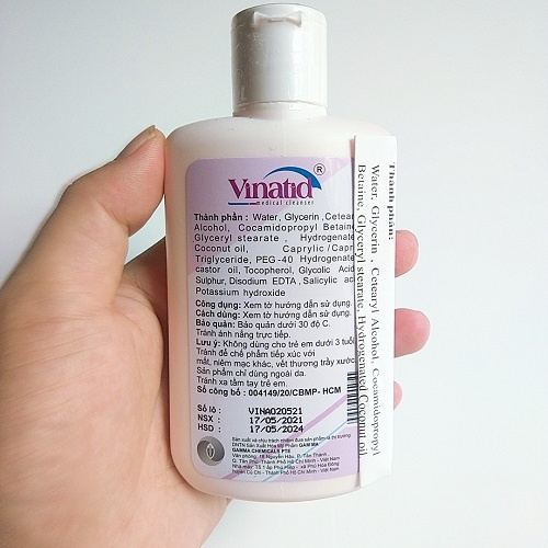 Sữa tắm rửa mặt  Vinatid - Chai 150 ml