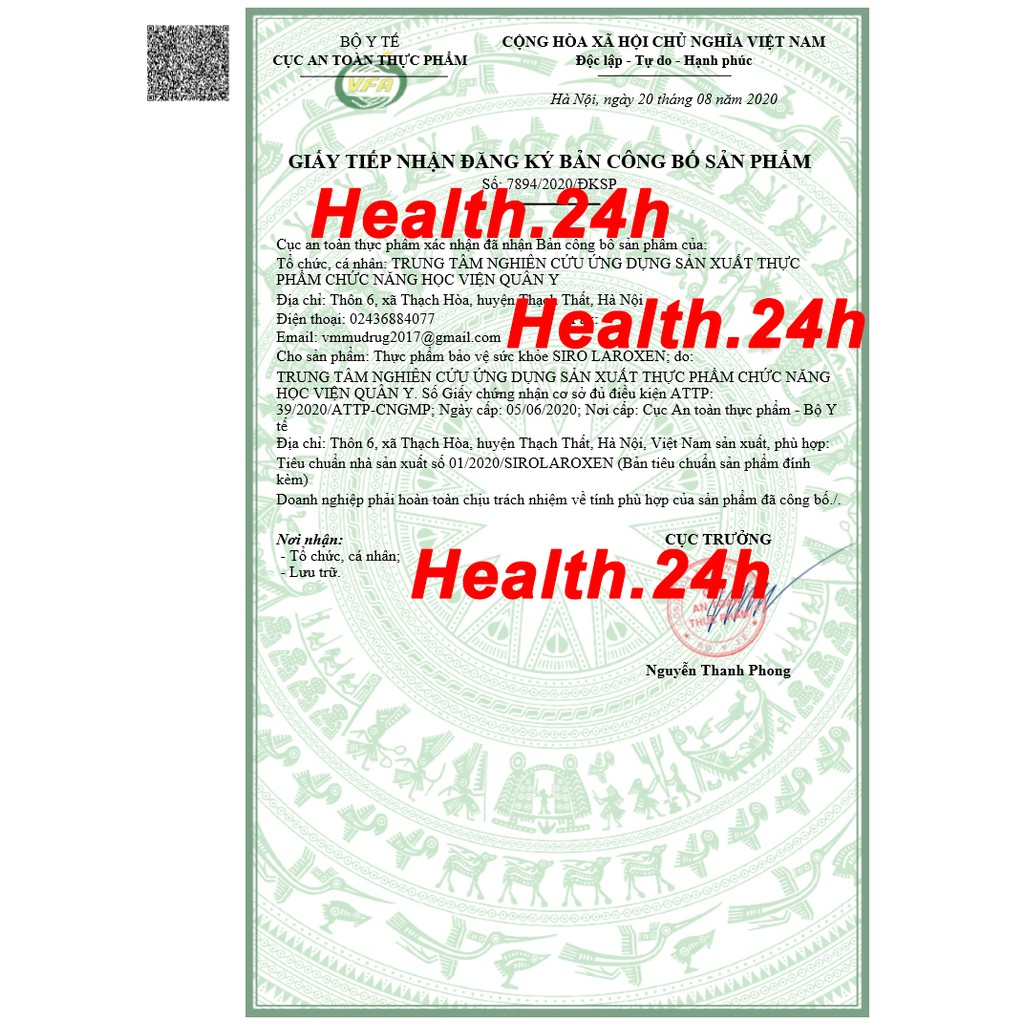 [Chính hãng] Siro Laroxen Trị Mất Ngủ Học Viện Quân Y | Thế Giới Skin Care