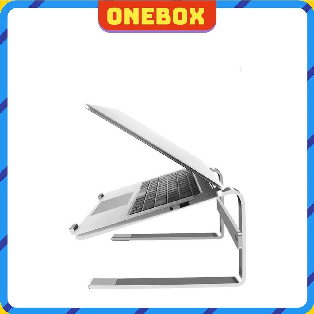 Giá đỡ máy tính laptop bằng nhôm, kiêm kệ đỡ tản nhiệt macbook cao cấp kiêm kê gọn bàn phím ngoài L210