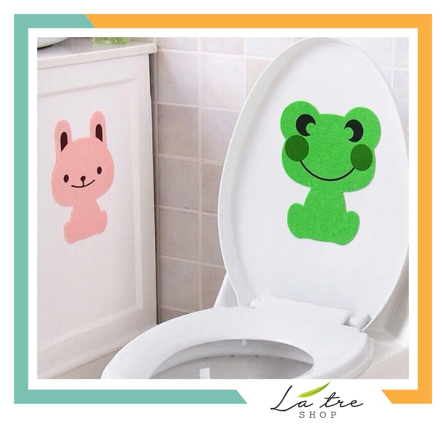 Khử mùi nhà vệ sinh miếng dán bồn cầu toilet hình thú dễ thương trang trí wc,phòng tắm,phòng ngủ,phòng bếp 4015