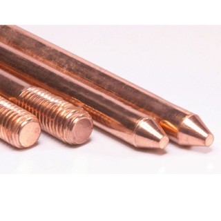 Cọc tiếp địa mạ đồng LOẠI TỐT phi 16 dài 2.4m