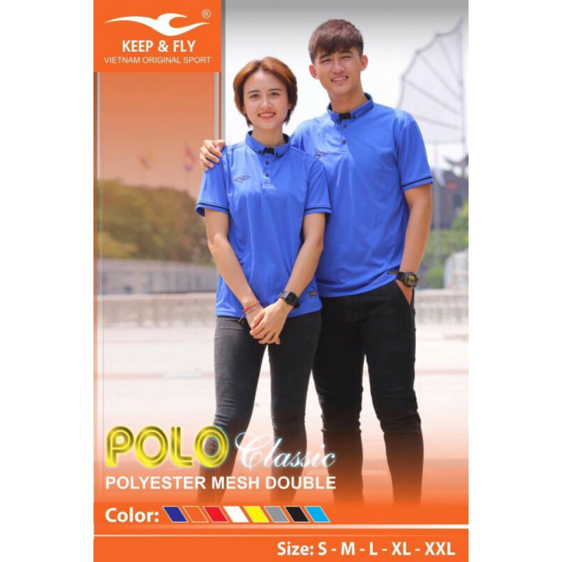 Áo Polo Thể Thao kêu & fly tay trơn - áo di chuyển