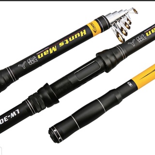 Cần Câu Cá HutsMan , dạng rút , pass cắm máy kim loại dạng xoáy rất bền , cấu trúc cần khỏe chịu tải rất tốt