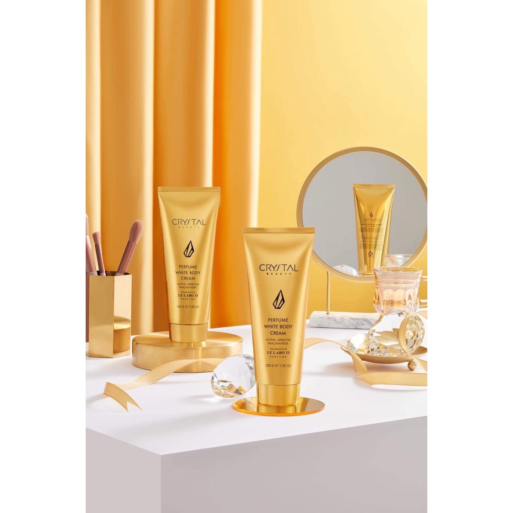 Kem Dưỡng Trắng Da Toàn Thân Crystal Beauty Perfume White Body Cream