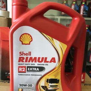 Dầu nhớt Shell Rimula R2 Extra 20W50 dung tích(ml): 4000

dùng cho động cơ xe tải ..v.v..