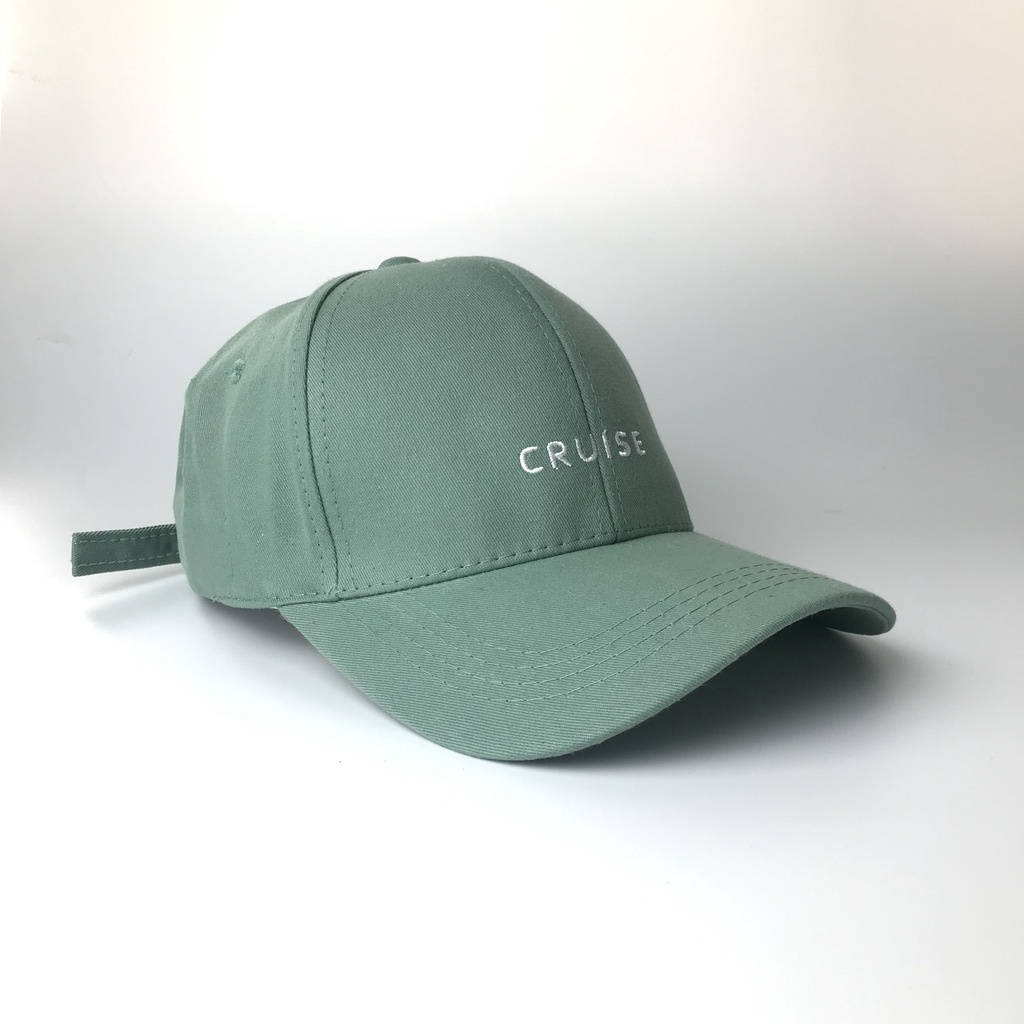 Mũ lưỡi trai cotton unisex, Nón kết nam nữ thêu chữ CRUISE phong cách Ulzzang Chawystore - K43