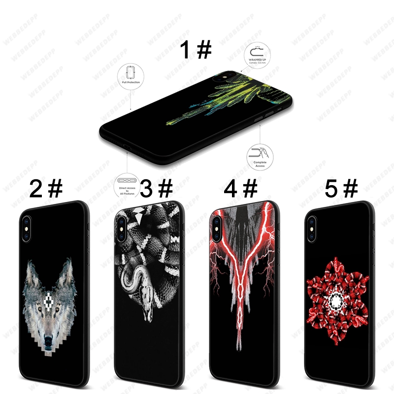 Ốp Lưng Dẻo Hình Marcelo Burlon Cho Iphone 5 6 6s 7 8 X Xr Xs Xs Max