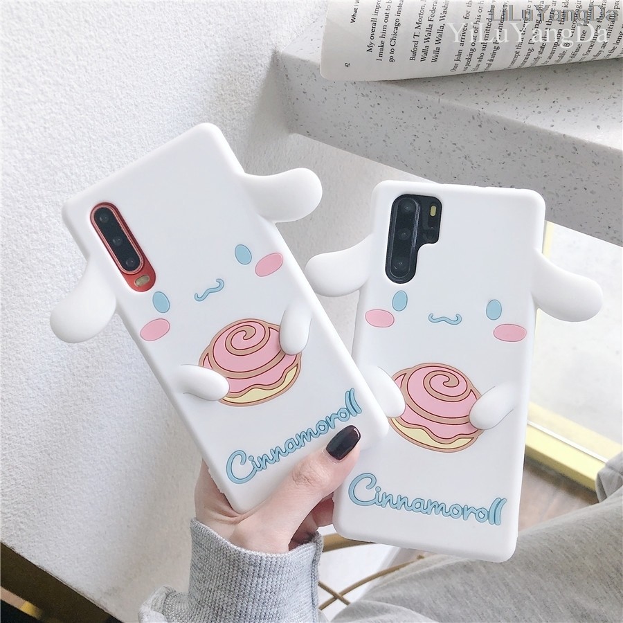 Ốp lưng silicone dẻo Cinnamoroll cho Xiaomi Mi A1 A2 8 9 Lite CC9 Redmi K20 Note 5 7 8 Pro