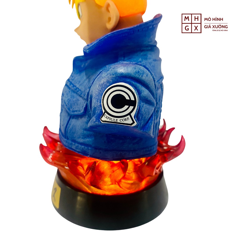 Mô hình Dragon Ball Trunks Tượng Bán Thân + có led cao 17cm , figure 7 viên ngọc rồng sogoku , mô hình giá xưởng