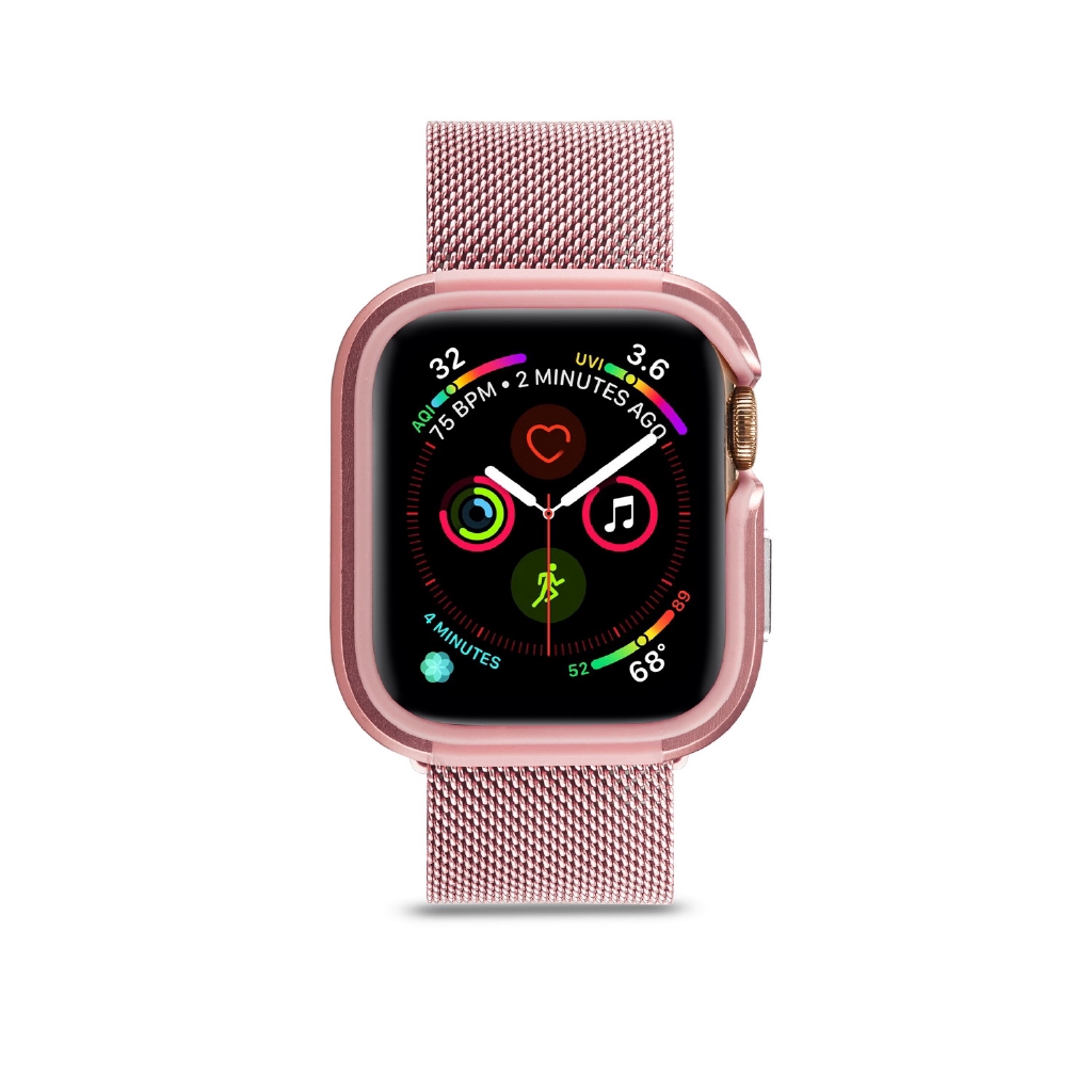 New Design Aluminum Alloy+TPU Case for Apple Watch Series 5 4 Cover 44mm 40mm Bumper High Quality Shell