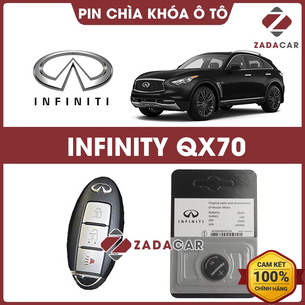 Pin chìa khóa ô tô Infiniti QX70 chính hãng Infiniti sản xuất tại Indonesia 3V