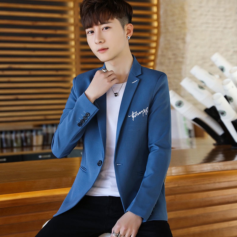 # Áo Khoác Nam# Áo Khoác Vest Lịch Lãm Trẻ Trung Phong Cách Xuân Thu Cho Nam# Áo Vest Dáng Ôm Phong Cách Hàn Quốc Thời Trang Xuân Thu Cho Nam