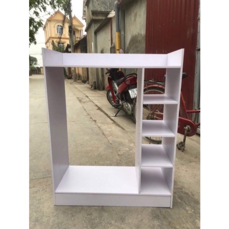 Giá , tủ Treo quần áo trẻ em, chất liệu gỗ MDF có kèm bộ sticker trang trí cho bé sáng tạo trang trí