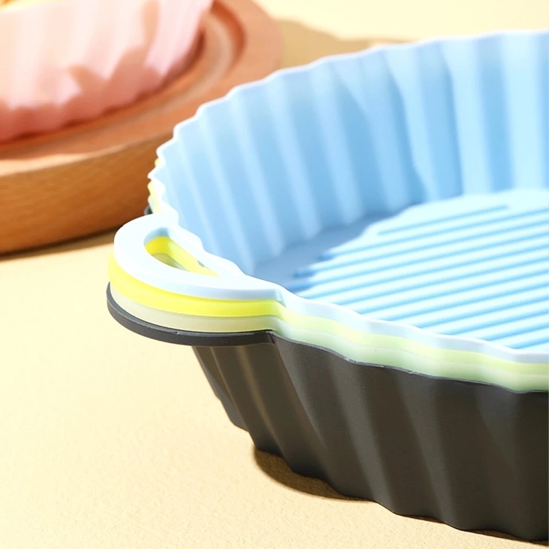 Khay Tròn Bằng Silicone Dùng Nướng Bánh Pizza Tiện Dụng