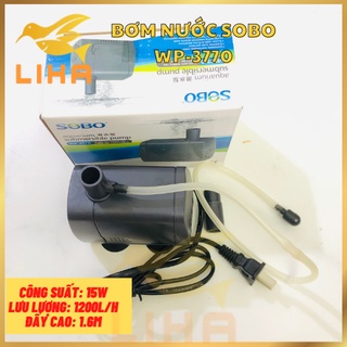 Bơm Nước Sobo WP-3770 (15W-1200L/H-1.6M) - Máy Bơm Chìm Bể Cá