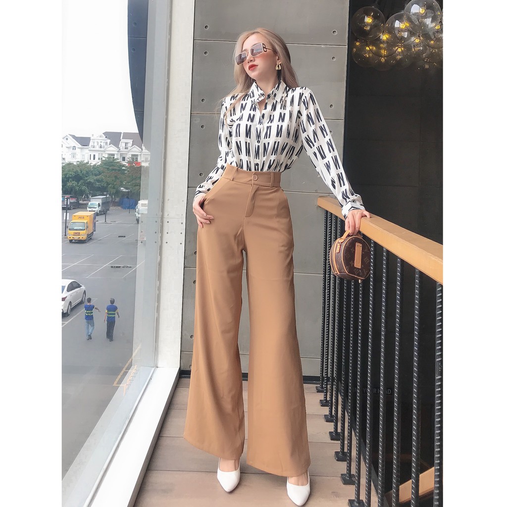 Quần ống suông cạp cao dáng đứng MIMIX AQ2170 | BigBuy360 - bigbuy360.vn