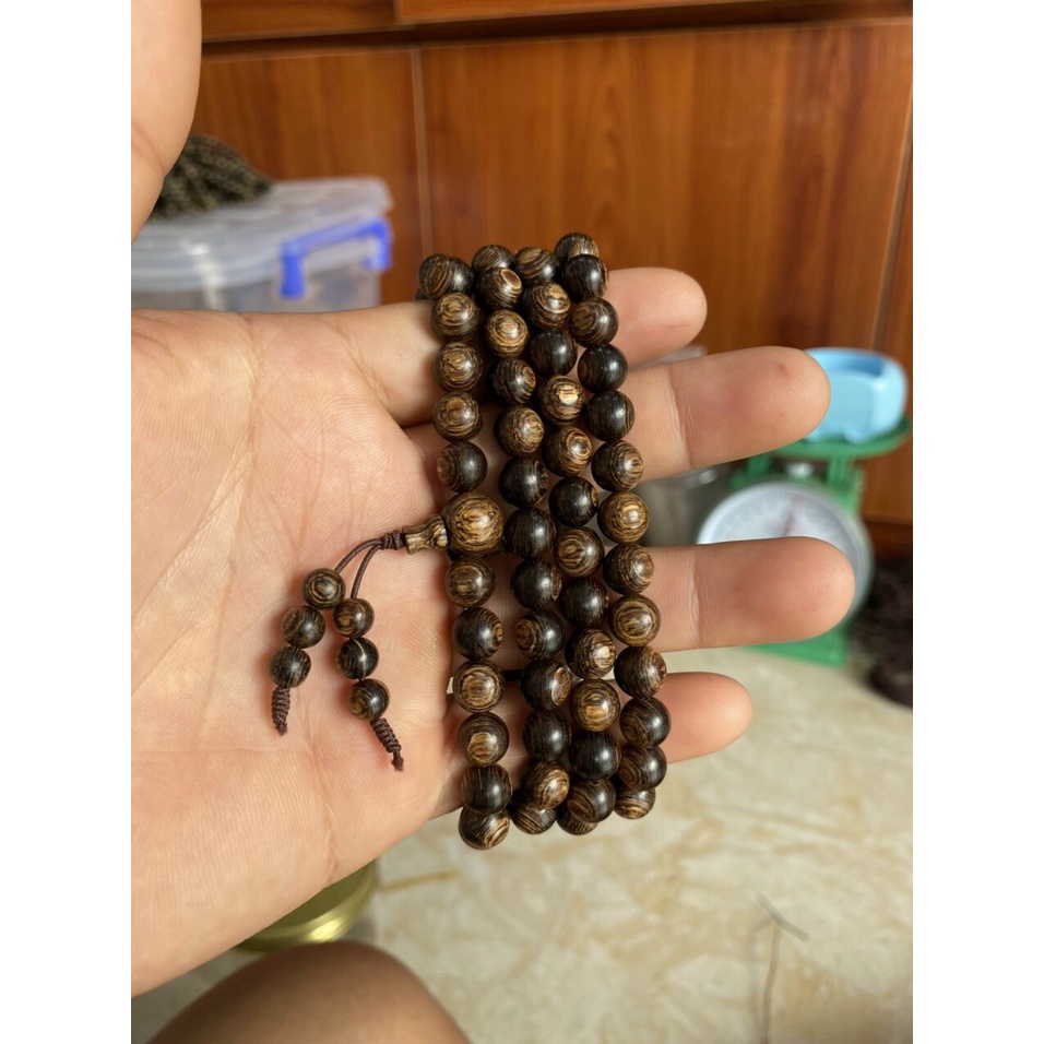 Vòng Tay Trầm Hương Sánh Chìm Chuỗi Tràng Hạt 108 6mm