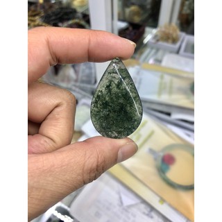 Mặt dây chuyền hình giọt nước đá ngọc băng tảo