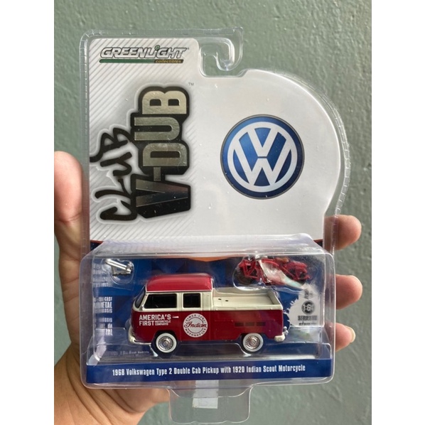 Greeblight - 1968 Volkswagen Type 2 Double Cab - xe mô hình tỉ lệ 1/64