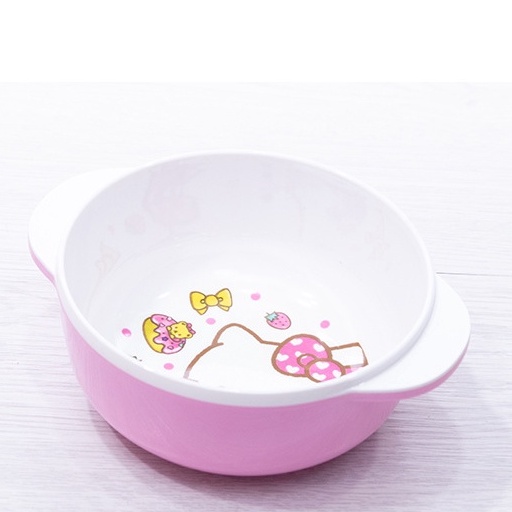Bát nhựa ăn dặm Hello Kitty