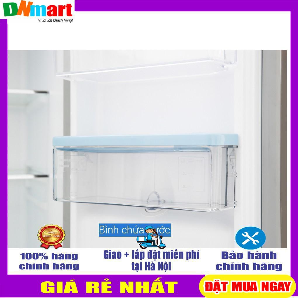 Tủ lạnh Aqua 4 cửa màu đen lấy nước ngoài AQR-IGW525EM(GB)