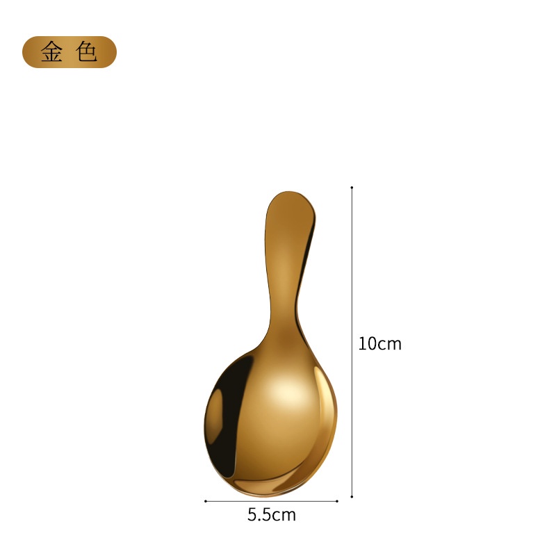 Muỗng Inox 304 Mini Tay Cầm Ngắn Xinh Xắn Tiện Dụng