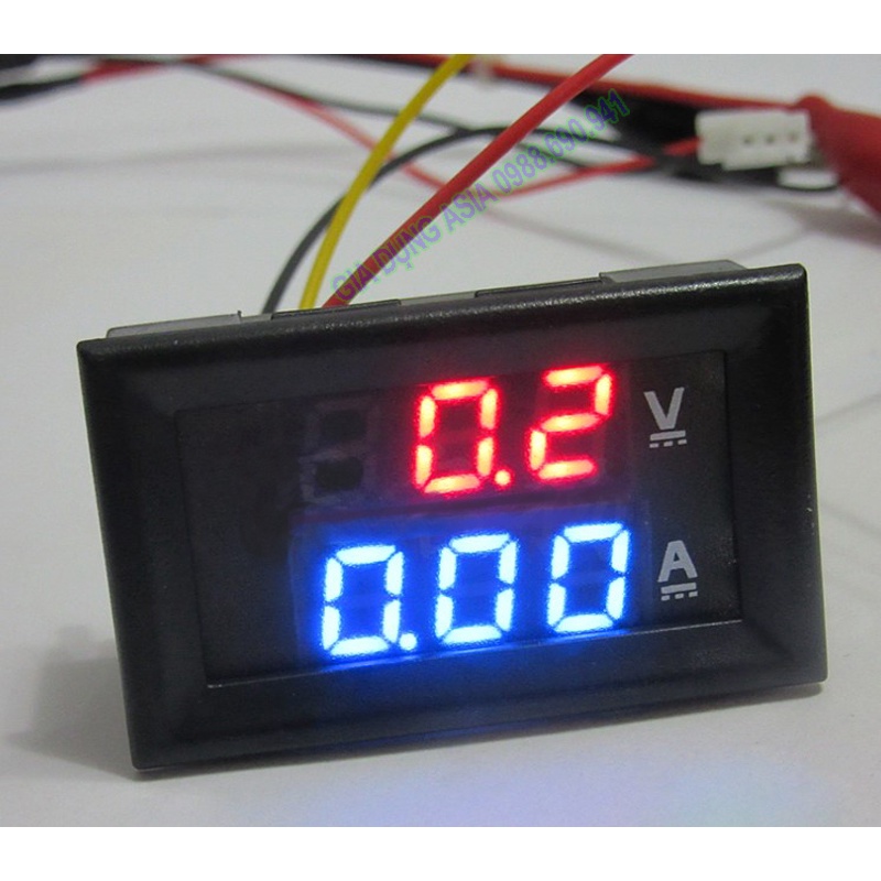 Đồng hồ đo VÔN AMPE 10A 100VDC đo điện áp và dòng DC
