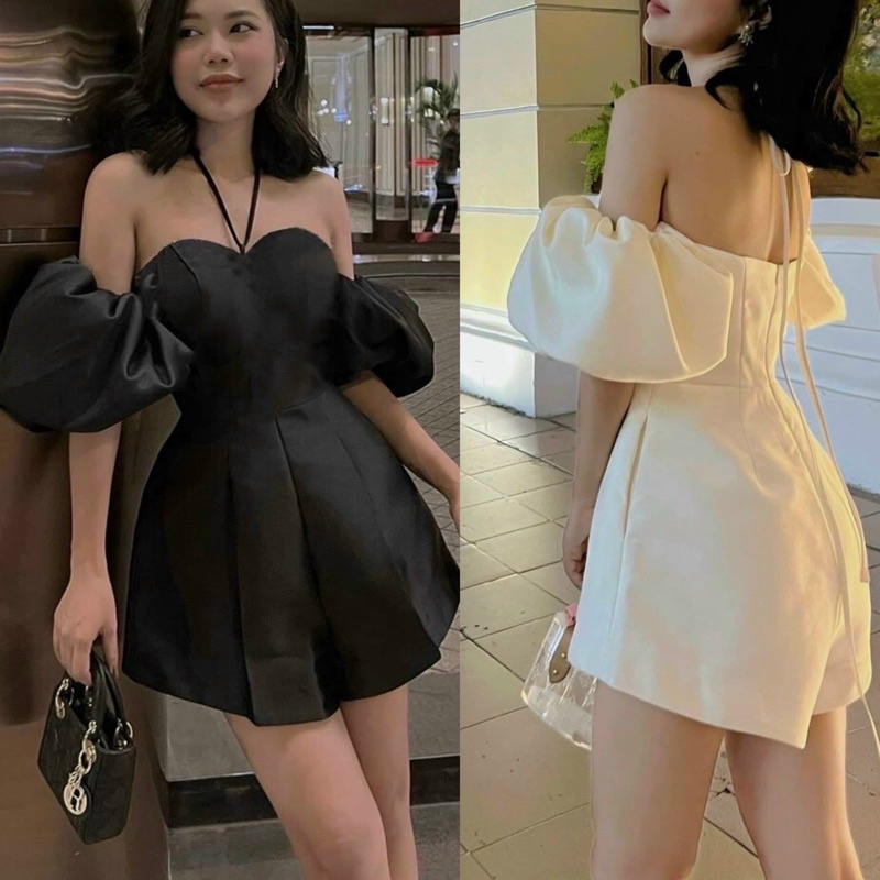 JUM VAI TAY PHỒNG BUỘC DÂY QUẦN ĐÙI XOÈ GIẢ VÁY